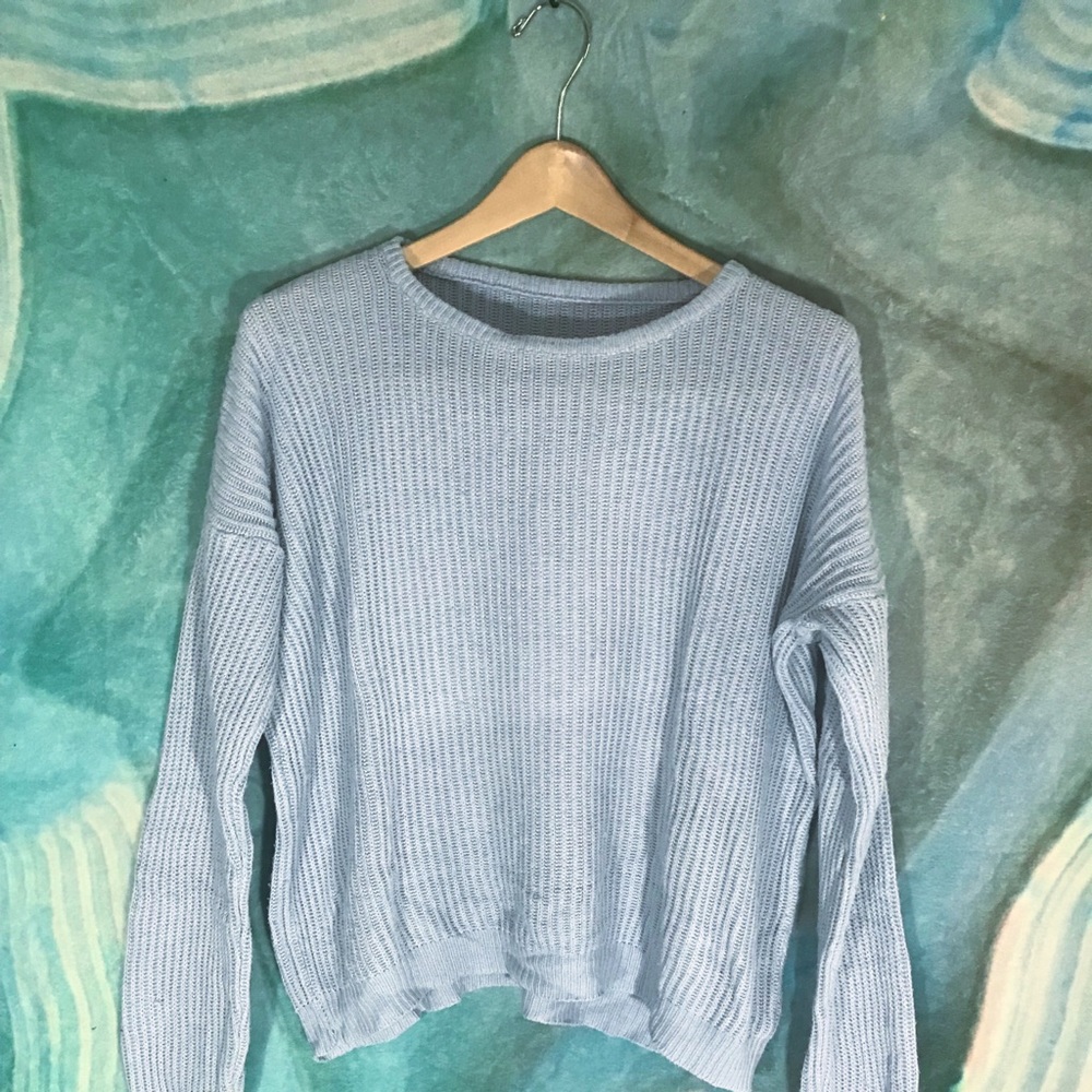 💙💙Baby Blue Brandy Melville Knit Sweater💙💙
